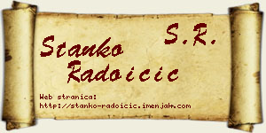 Stanko Radoičić vizit kartica
